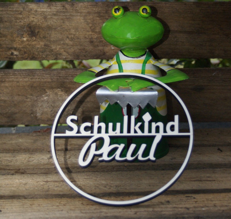 Lasercutting Rund Schulkind mit Name3